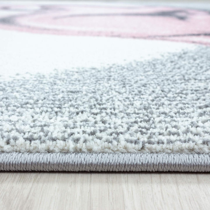 Kinderteppich Rehkitz Muster Mädchen Teppich Weich &Soft Teppich Kinderzimmer Babyzimmer Jugendzimme