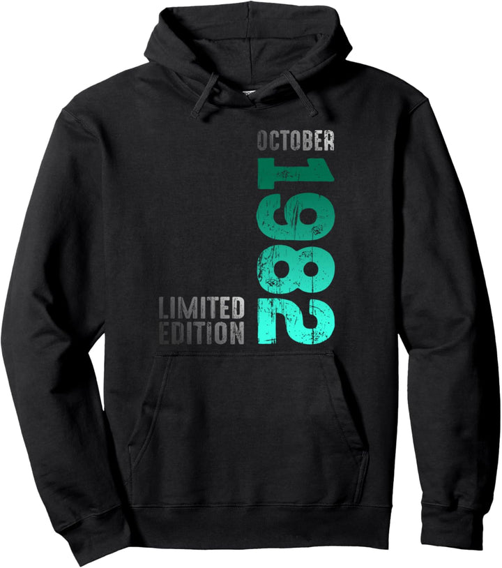 Monat Oktober 1982 Jahr 1982 Retro 1982 Jahrgang 1982 Pullover Hoodie