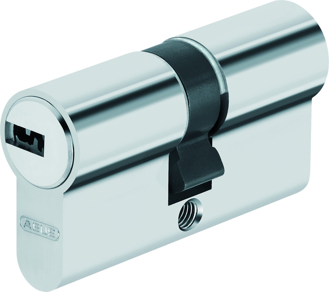 ABUS Türzylinder D6N - Schliesszylinder für Wohnungstüren, vernickelt, 45x50 mm - 32216 45x50 mm Ver