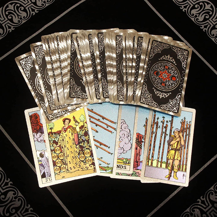 YLME Tarotkarten - Tarot Karten für Anfänger - Wasserdichtes PVC-Material - Tarot Cards - mit Buch -