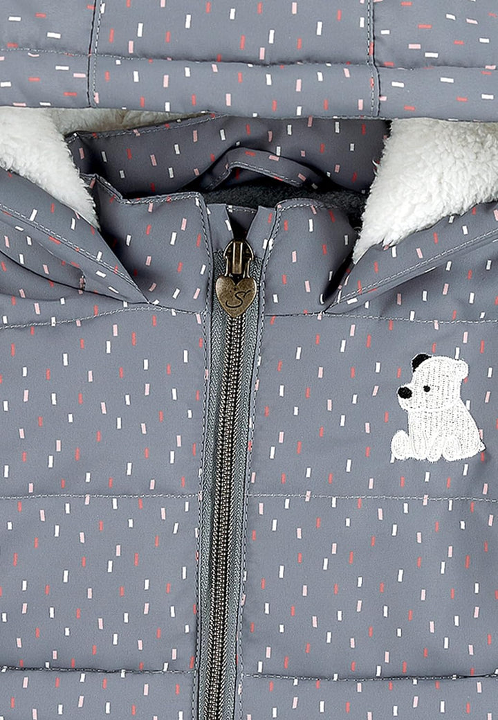 Sterntaler Baby Mädchen Baby Jacke Outdoor Babyjacke Eisbär Elia 68 Rauchgrau, 68 Rauchgrau