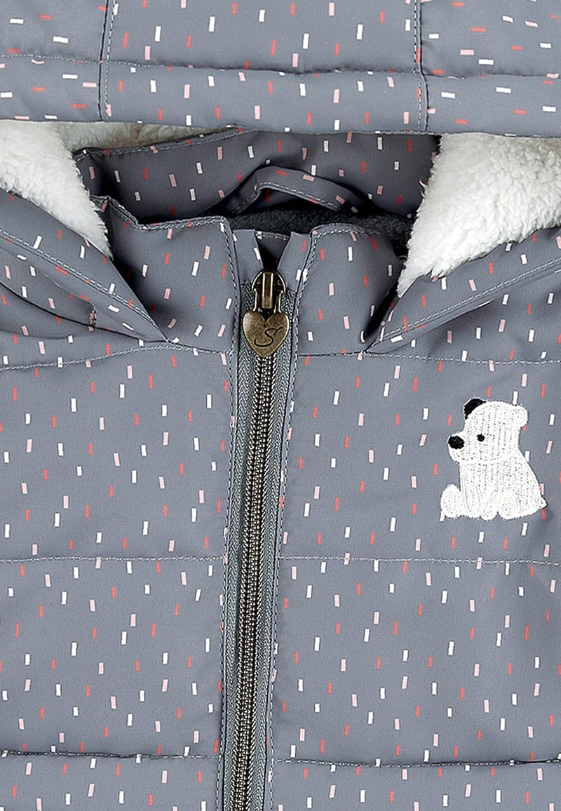 Sterntaler Baby Mädchen Baby Jacke Outdoor Babyjacke Eisbär Elia 68 Rauchgrau, 68 Rauchgrau