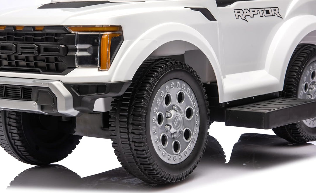 sun baby Rutschauto ab 1 Jahr mit Schieber – Fort Raptor – grosse Geländereifen, LED-Lichter, Sitz m
