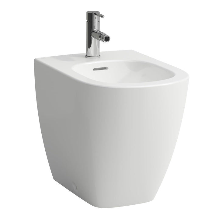 LAUFEN LUA Standbidet, mit Überlauf, 1 Hahnloch, 360x520mm, Eckventile innenliegend, H8320814003021,