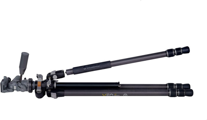 Vanguard VEO 3+ 263CP 263CP Vielseitiges Carbon Stativ - 3-Wege-Panhead, Schwarz