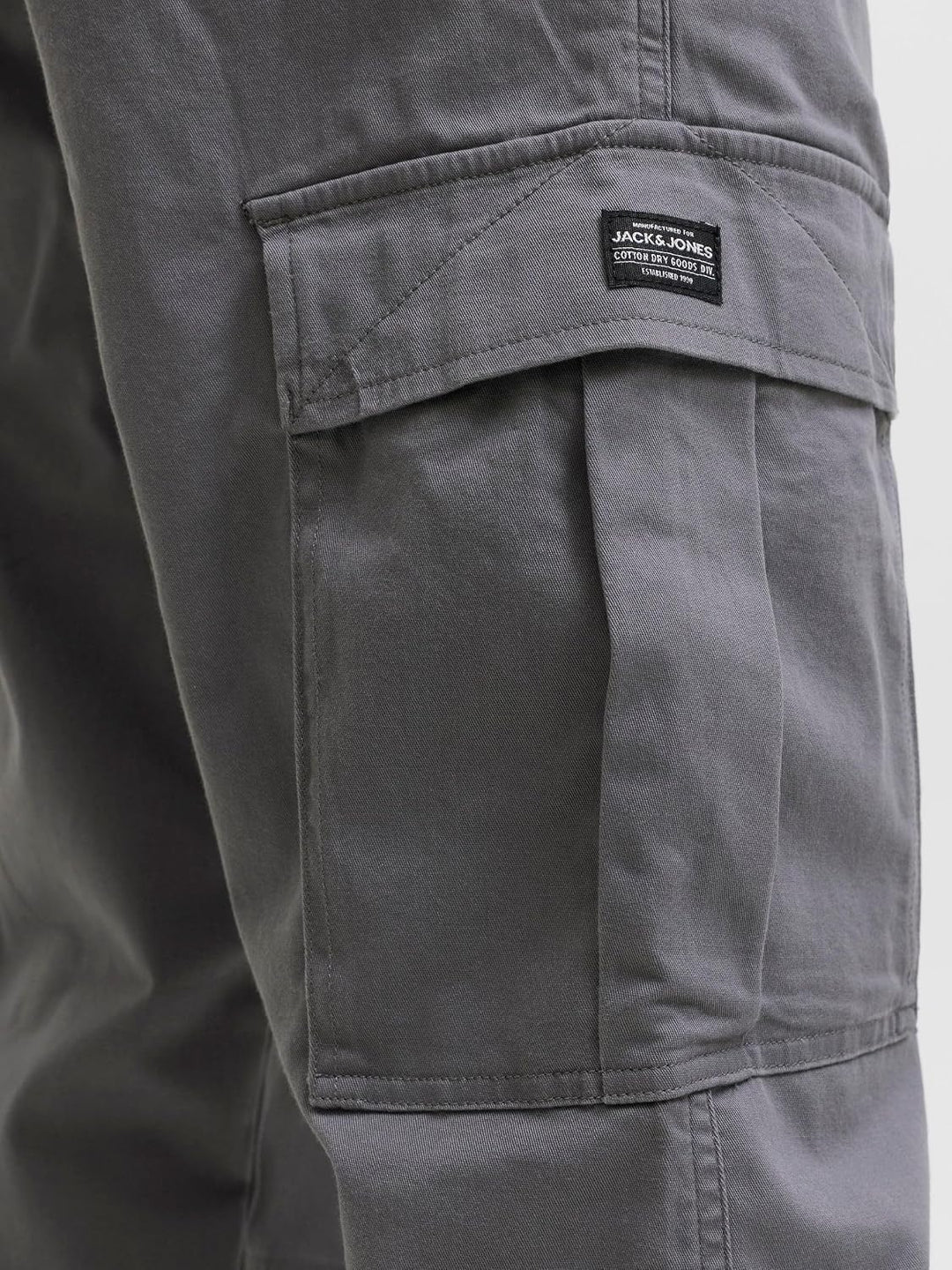 JACK &amp; JONES Male Cargo-Hose Relaxed Fit Cargo-Hose 30W / 32L Castlerock, 30W / 32L Castlerock