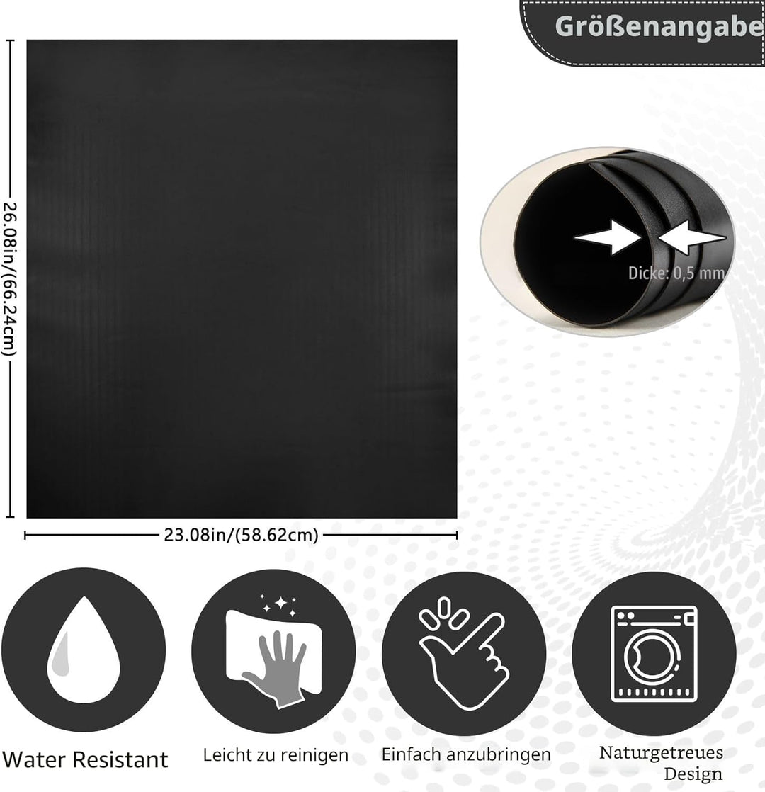 Schwarzer Kühlschrankabdeckungsmagnet, Edelstahl Geschirrspüler Aufkleber, Geschirrspüler-Magnetabde