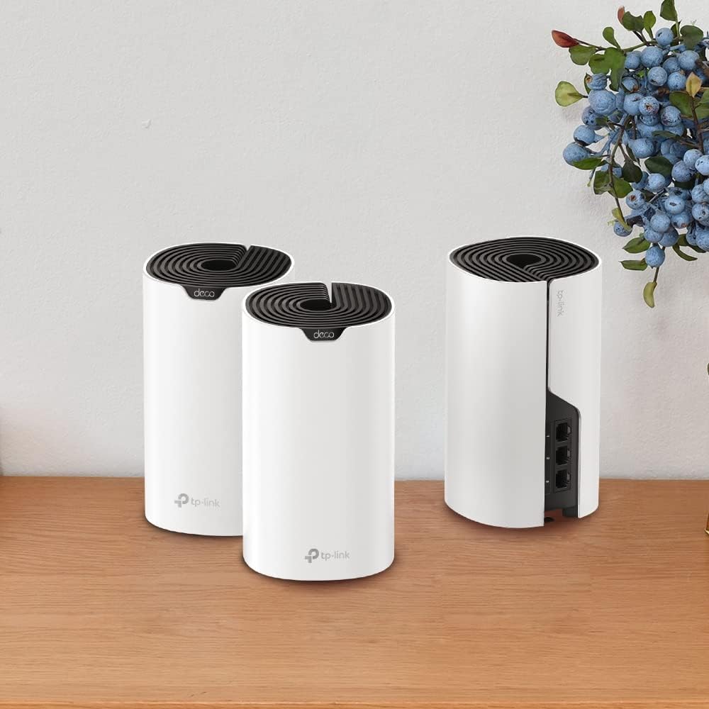 TP-Link Deco S1900 Mesh WLAN Set (2er Pack), AC1900 Dual Band Router &amp; Repeater, 3X Gigabit Ports fü