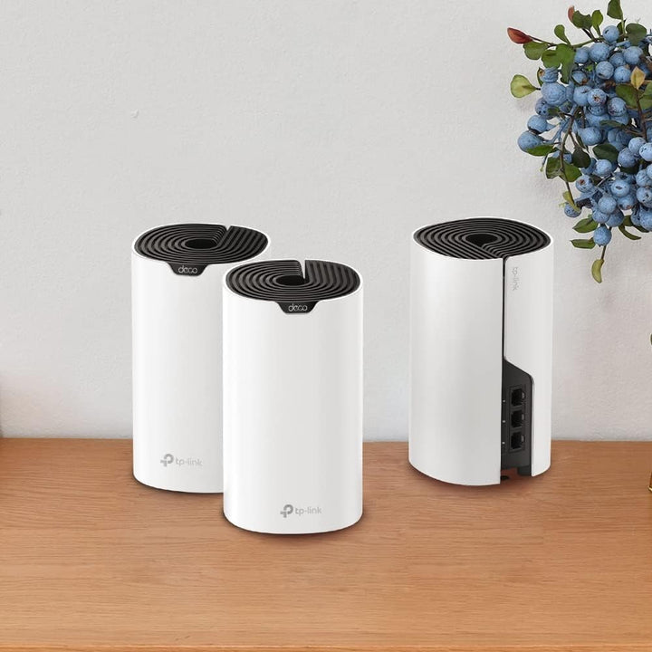 TP-Link Deco S1900 Mesh WLAN Set (2er Pack), AC1900 Dual Band Router &amp; Repeater, 3X Gigabit Ports fü