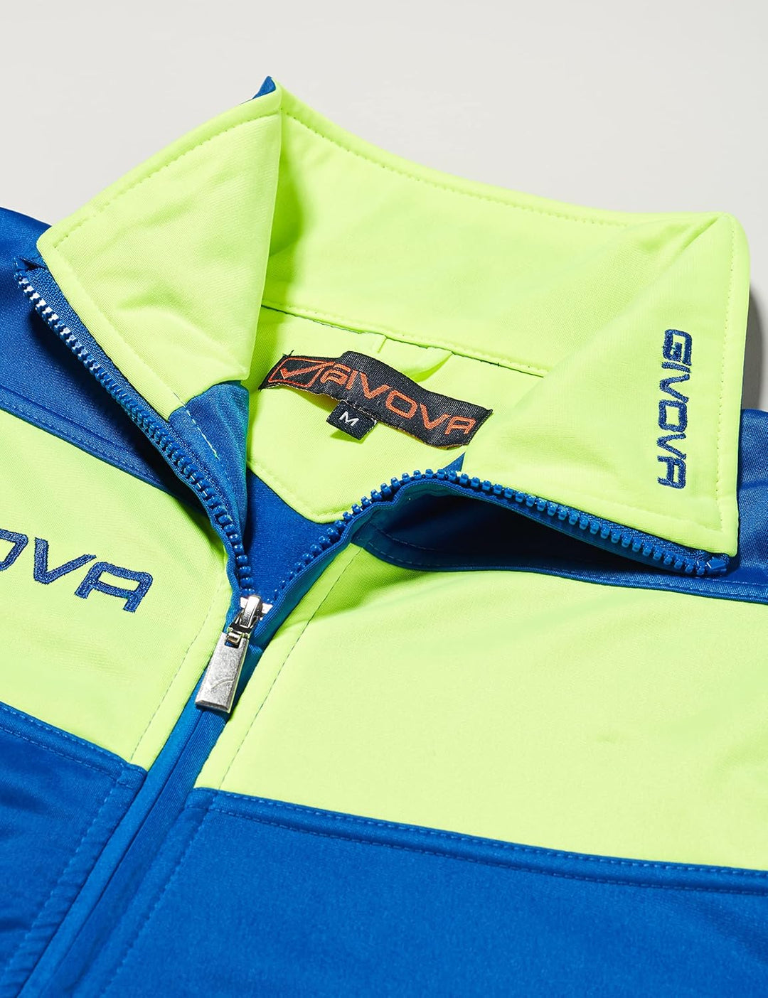 Givova Anzug Tuta Visa TRIACETATO Azzurro/Giallo Fluo Tg. S