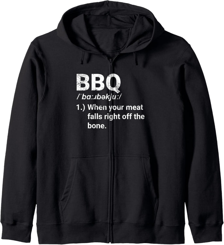 BBQ Definition Lustiges Grillen Geschenk für Griller Kapuzenjacke