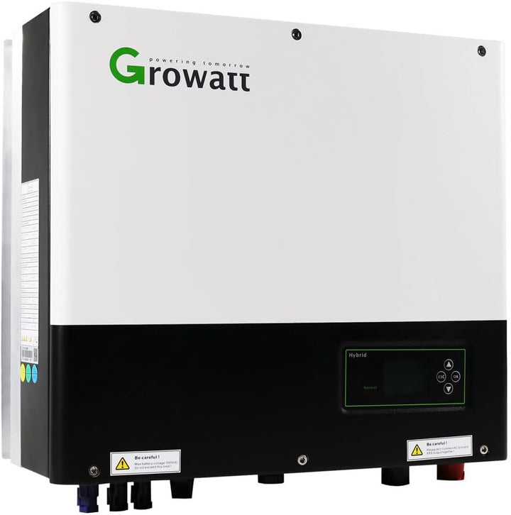 GROWATT 10kWp PV 0% MwSt §12 III UstG Komplettanlage mit Glas Glas Modulen und 12,8kWh Speicher