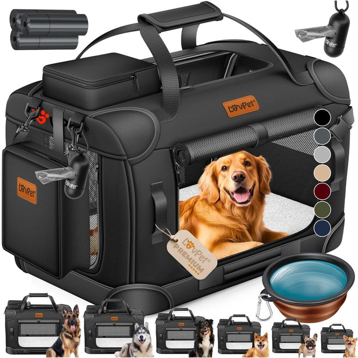 Transportbox Hund Katze Transporttasche L 70x52x52cm | Hunde-Tragetasche Faltbare Katzentasche | Hau