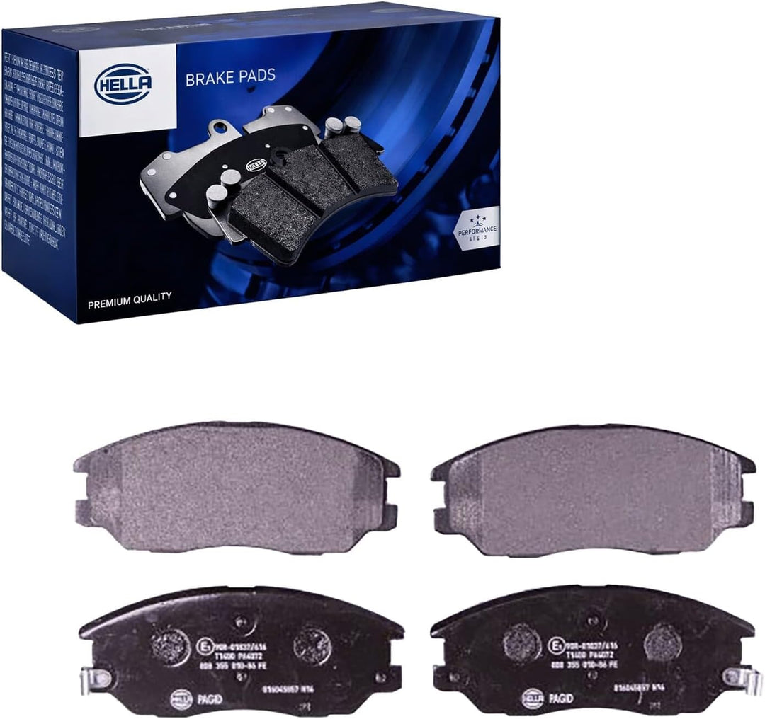 HELLA PAGID 8DB 355 010-861 Bremsbelagsatz - T1400 - Dicke/Stärke: 16.5mm - Bremssystem: Mando - mit