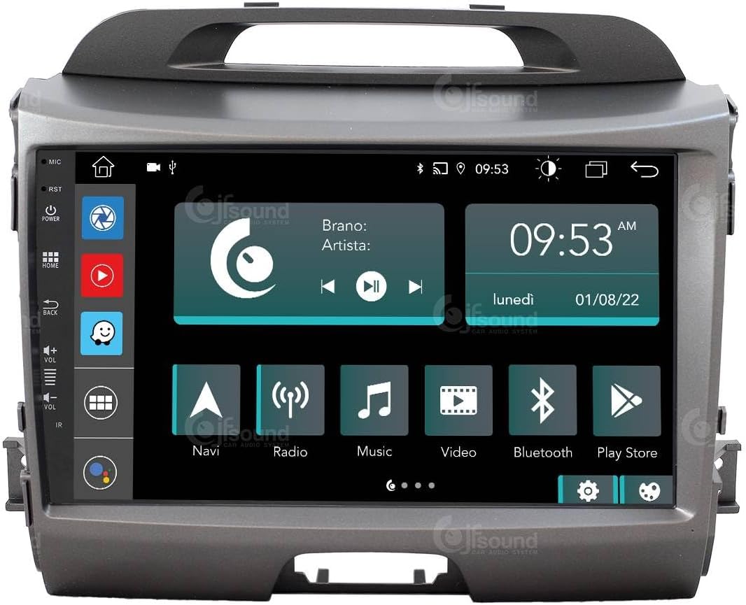 Personalisiertes Autoradio für Kia Sportage mit Kamera und Infinity-Verstärker als Standard Android