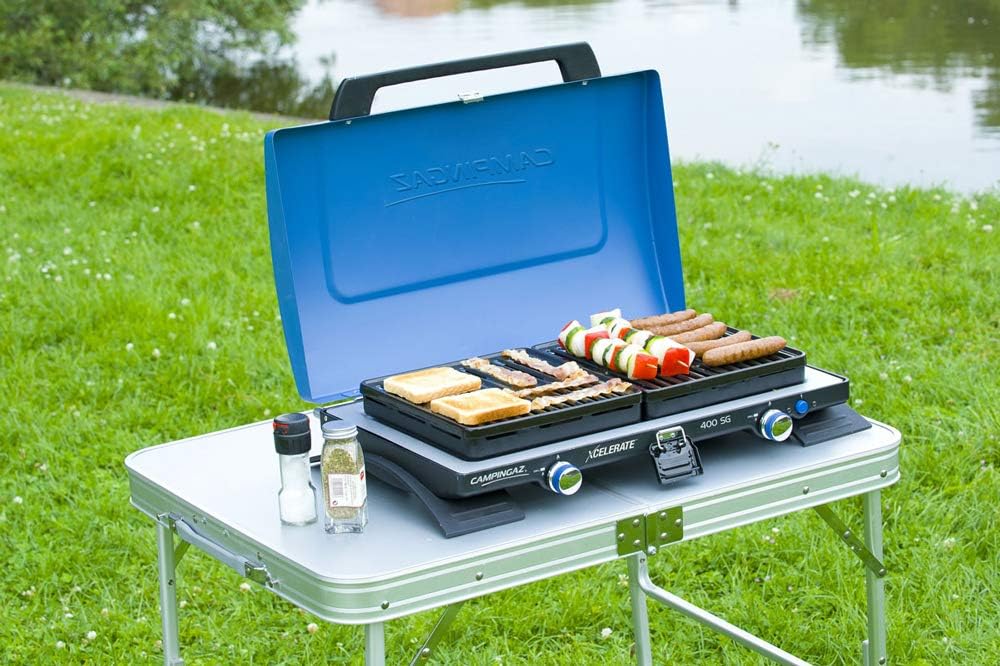 Campingaz 400 SG Campingkocher, Kompakter Outdoor Kocher Mit Windschutz, blau, S