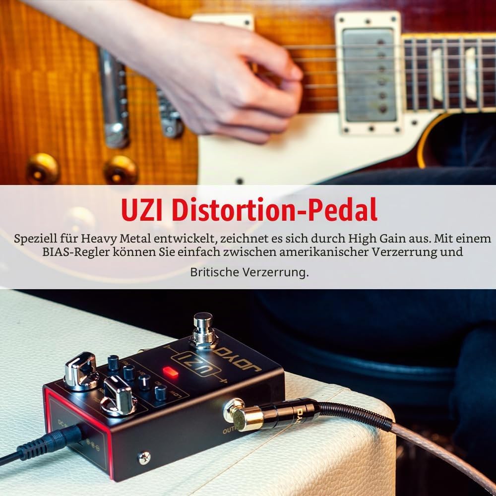 JOYO Distortion Pedal R-Serie Heavy Metal Dist zwischen amerikanisch und britisch für E-Gitarren-Eff