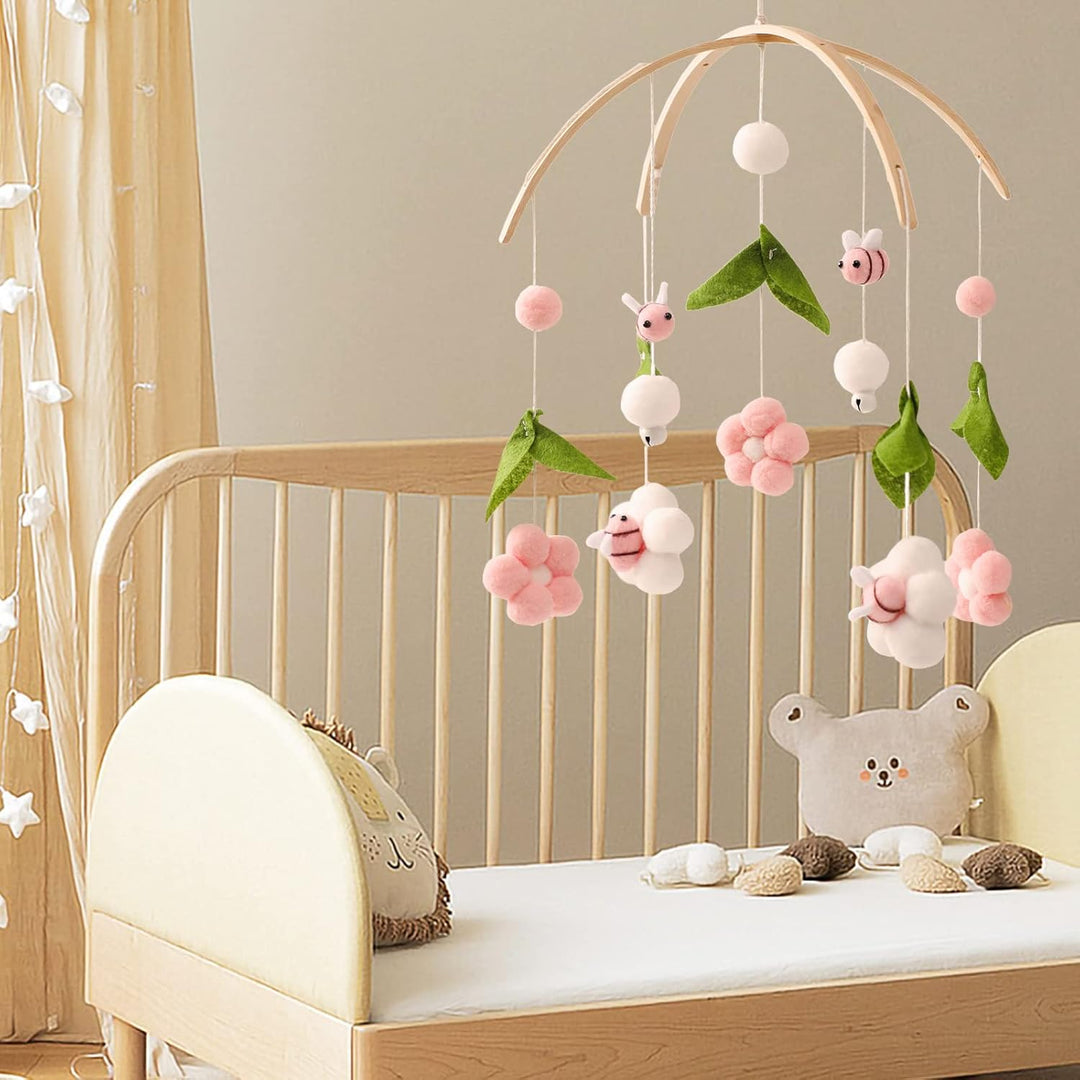 Babybett Mobile Windspiel 3D Honigbiene Hängende Bettglock Baby Mobile Holz Ornament Neugeborenen Mä