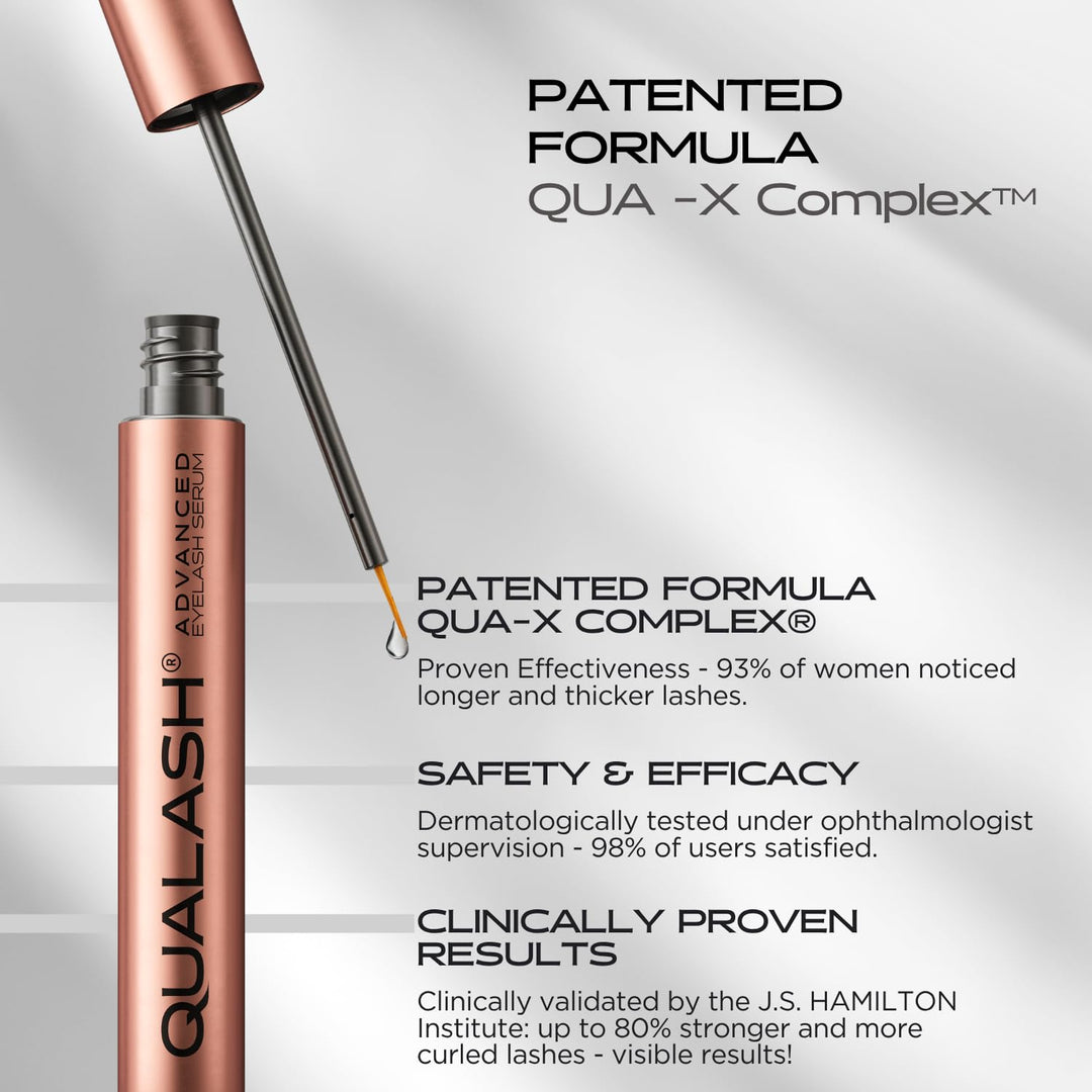 Wimpernserum für Long Lashes – QUALASH® Advanced Lash & Eyelash Serum 3,5 ml für schnell Wachstum, T