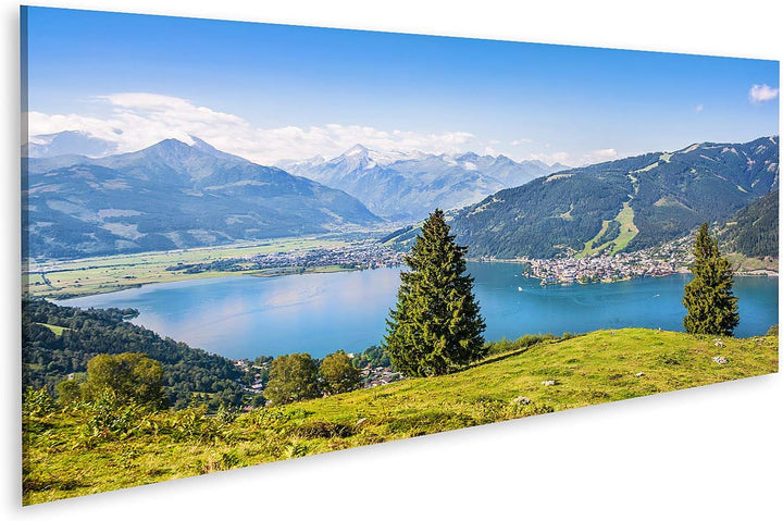 islandburner Bild auf Leinwand Schöne Landschaft Mit Alpen Zell Am See Österreich Bilder Wandbilder