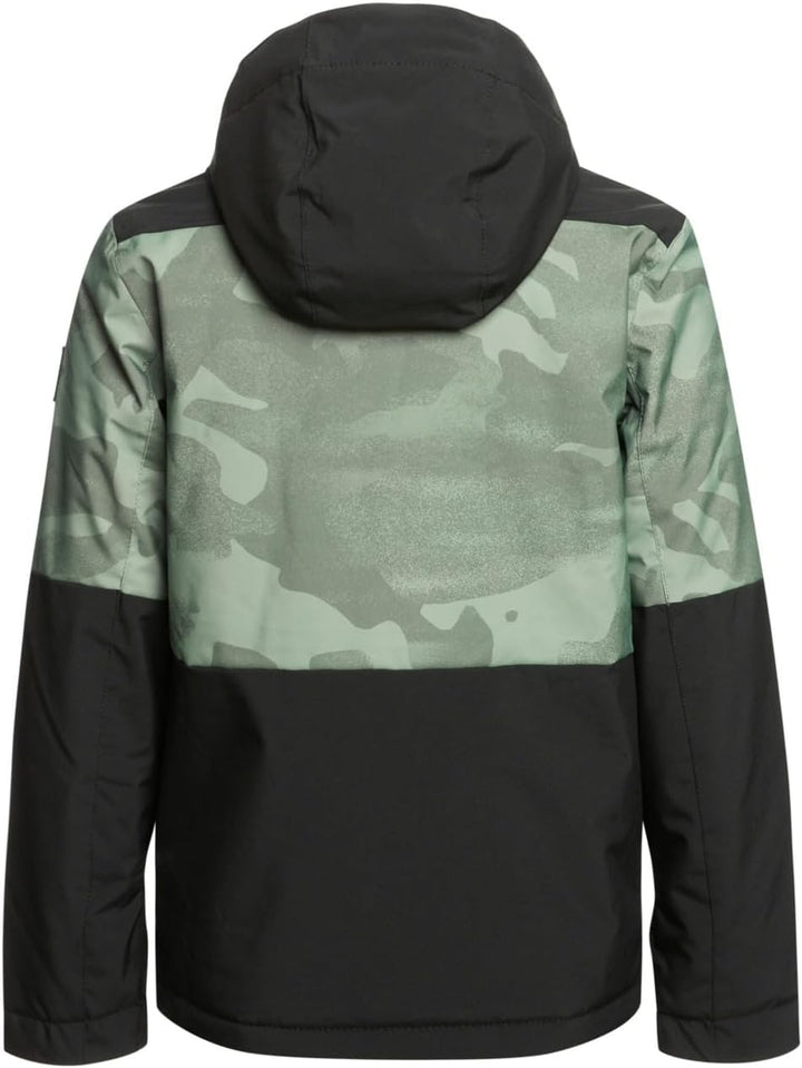 Quiksilver Jungen Mission Printed Block Youth Jk Shell-Jacke (1er Pack) 8 Jahre Grün, 8 Jahre Gr&amp;