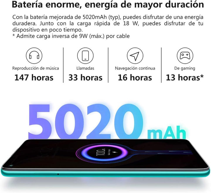 Xiaomi Redmi Note 9 - Smartphone RAM 4GB ROM 128GB 6.53 ”FHD + DotDisplay 48MP Quad Kamera Hotshot 3