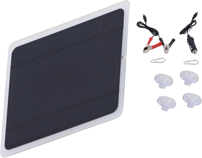 Cuifati Solarpanel-Kit 20W 12V monokristallin, Solarpanel mit Erhaltungsladegerät Krokodilklemme mit