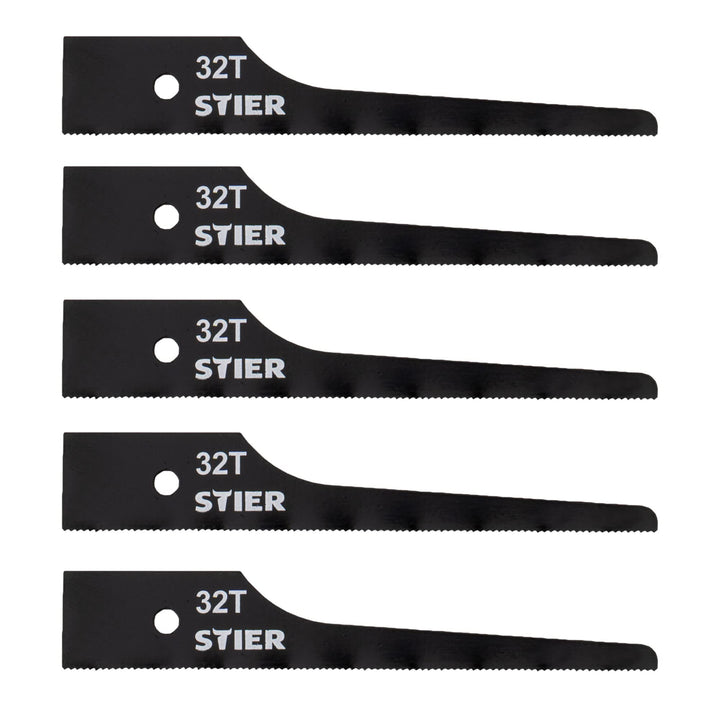 STIER Stichsägeblatt für STS-100 32 Zähne 5 Stk