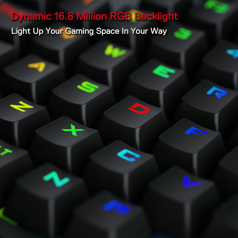 Redragon K585 DITI Drahtlose mechanische Einhandtastatur, 42 Tasten 2.4Ghz RGB 40% Gaming Keypad mit