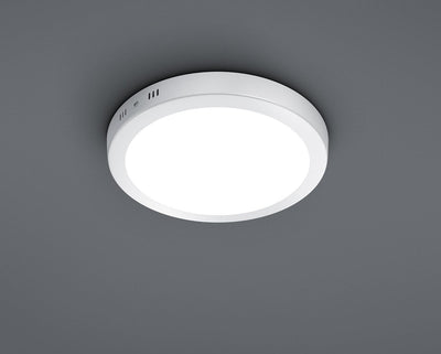 Trio Leuchten LED Deckenleuchte Cento 657011801, Aluminium weiss, 1x 17 Watt 22,5cm Weiss, 22,5cm We