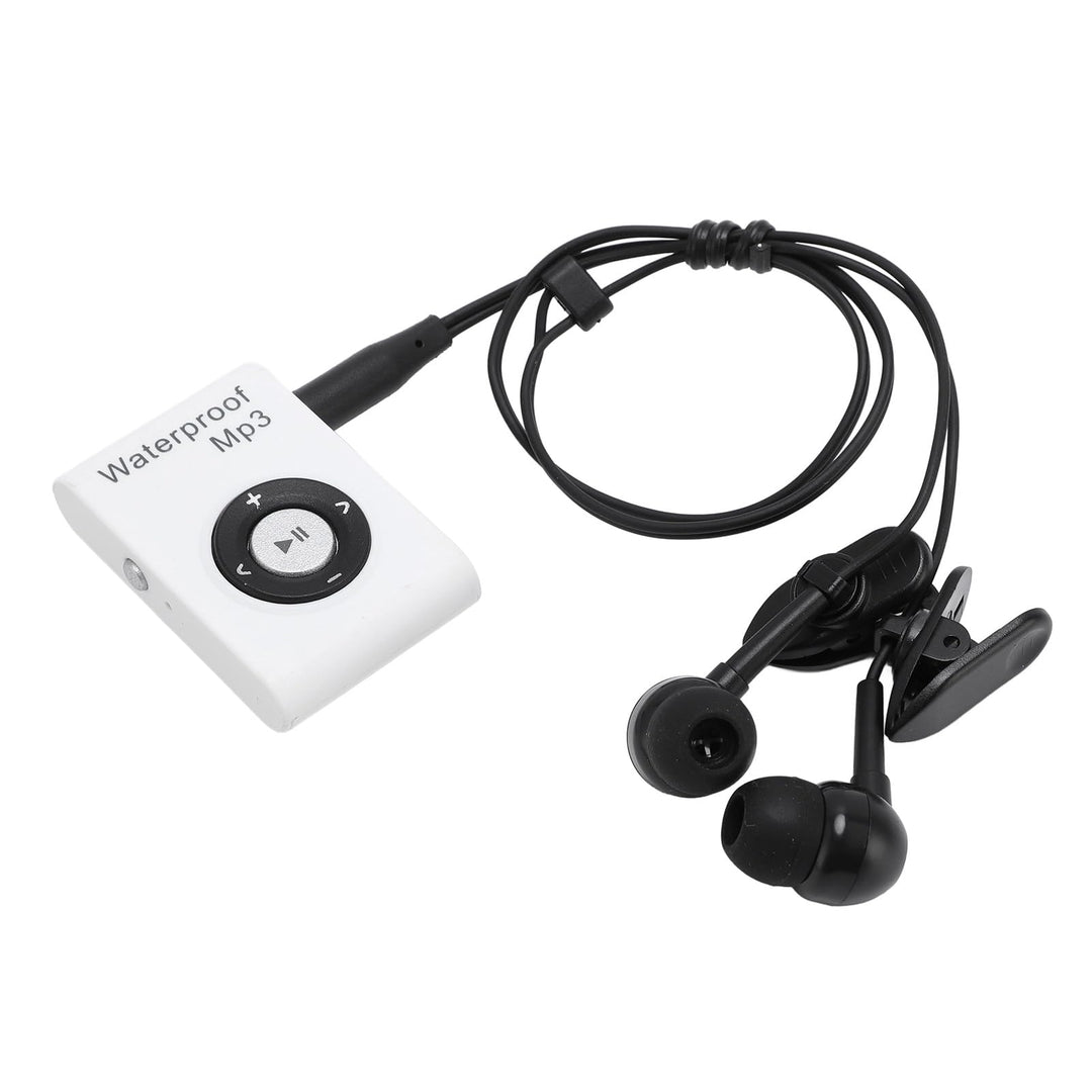 IPX8 wasserdichte MP3 -Player, Musikplayer mit Rückenclip, Eingebaut in 8 GB Speicher, Unterwasser -