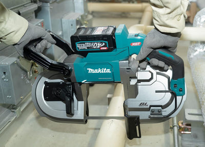 Makita PB002GZ Akku-Bandsäge 40V max. (ohne Akku, ohne Ladegerät), Petrol