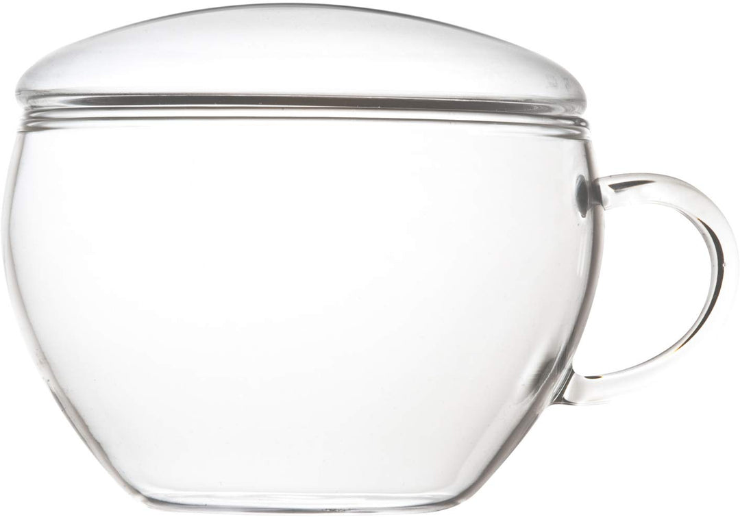 Creano ErblühTeelini Teeblumen Geschenkset mit Teeglas und 8 Teeblumen im Tassenformat, Weisser Tee,