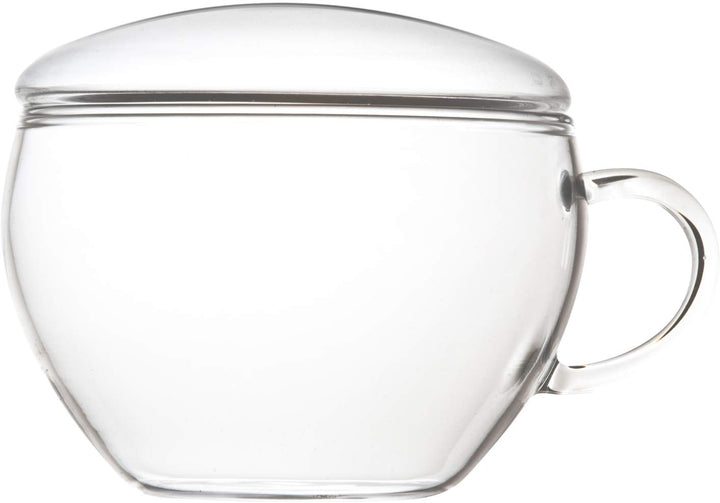Creano ErblühTeelini Teeblumen Geschenkset mit Teeglas und 8 Teeblumen im Tassenformat, Weisser Tee,