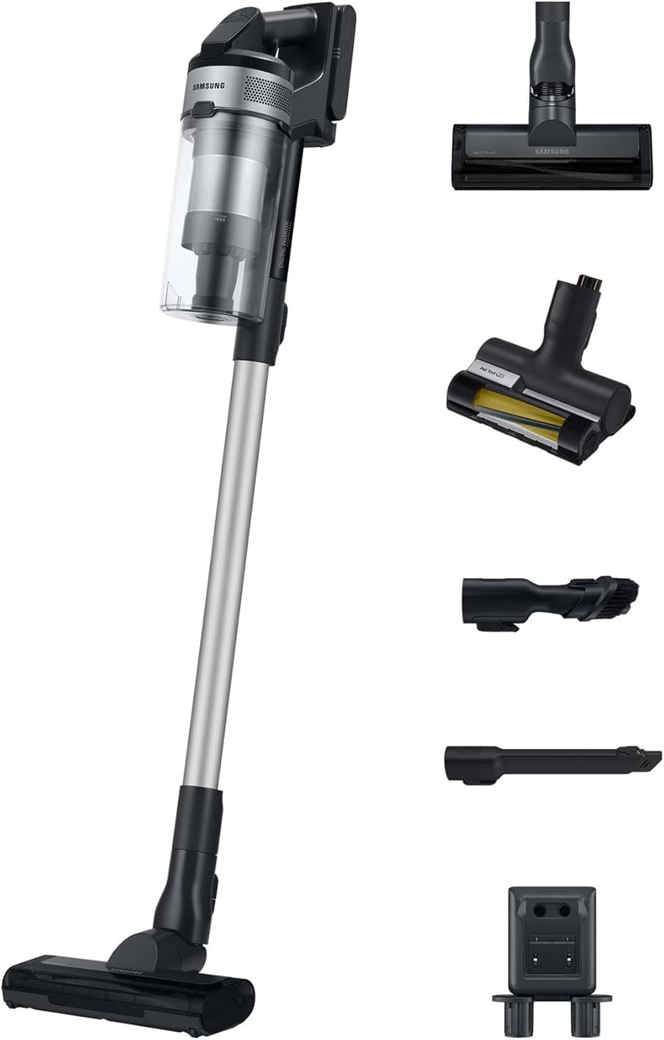 Samsung Jet 65 PetPRO Akku-Staubsauger, 150 W, Inkl. Tierhaarbürste Pet Tool und weiterem Zubehör, S