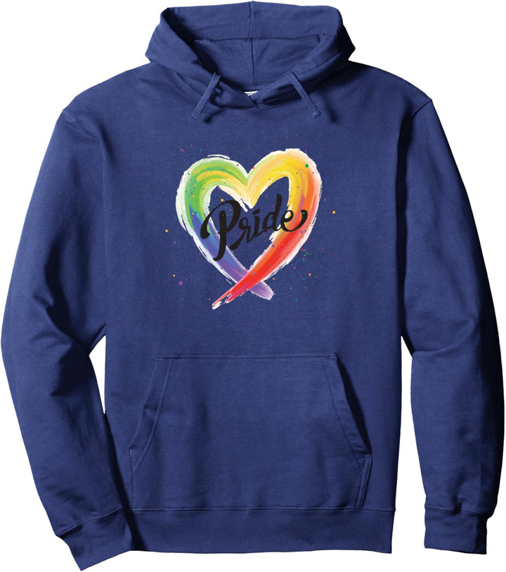 Pride Herz Regenbogen Geschenk Stolze LGBT Herren Damen Pullover Hoodie