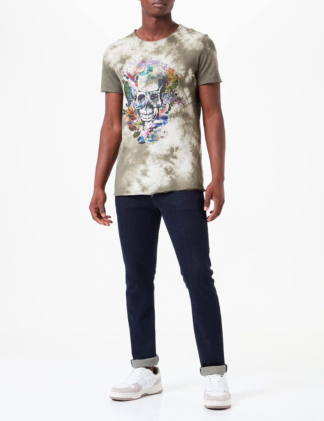 KEY LARGO Herren Trial Round T-Shirt, Mil.green (1502)