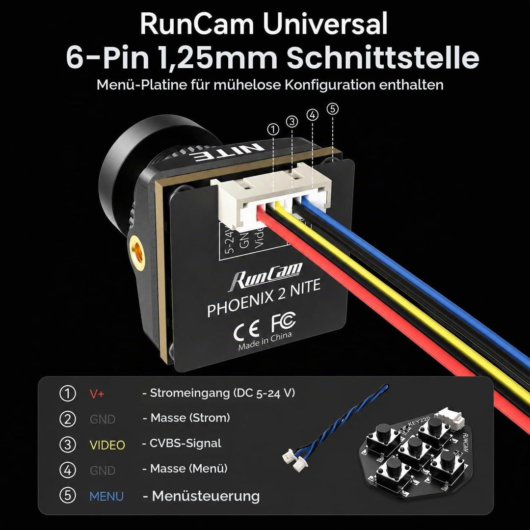 RunCam Night Eagle 3 Micro FPV Nachtkamera 1000TVL Unterstützung OSD für FPV-Drohne Night Fly