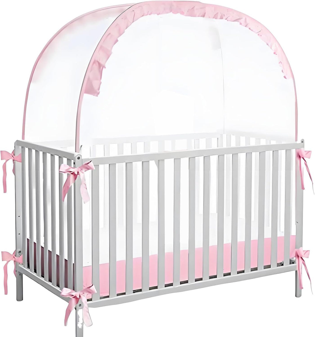 Kinderbett-Abdeckung, atmungsaktiver Netz-Bettschutz, Sicherheitsbarriere, 70 x 130 x 140 cm, hält d
