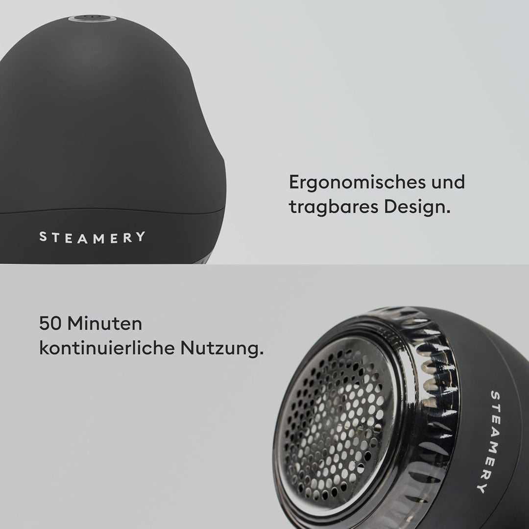 Pilo 1 Stoffrasierer für Kleidung und Textilien von Steamery, 5W, tragbar, wiederaufladbar, ergonomi
