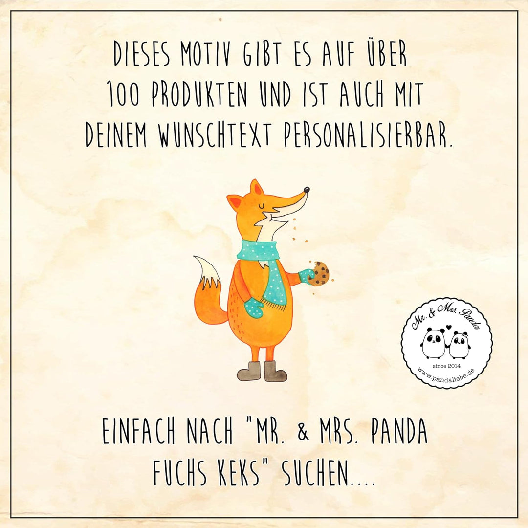 Mr. & Mrs. Panda Dose Fuchs Keks - Geschenk, Winter, Vorratsdosen, Blechdose, Füchse, Frieren, Weihn