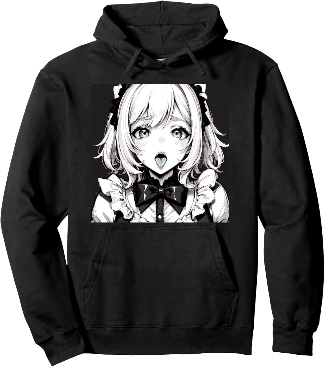 Lewd Anime Girl Ecchi Waifu Anime Hentai Pullover Hoodie