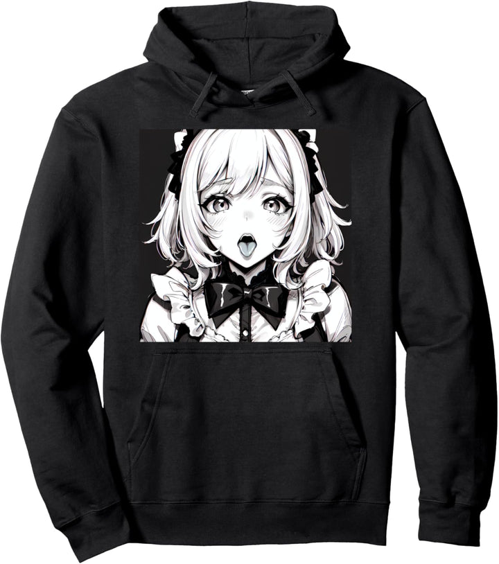 Lewd Anime Girl Ecchi Waifu Anime Hentai Pullover Hoodie