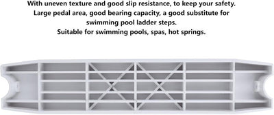 Nivvity Poolleitern Pedal, Schwimmbad Kunststoffleitern Schritt Ersatzpedal Zubehör Schwimmbad Zubeh