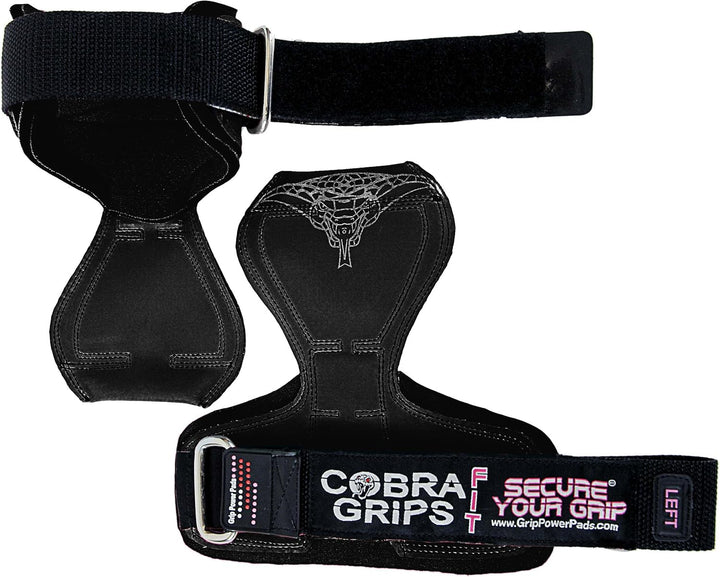 Cobra Grips Fit Gewichtheber-Handschuhe, robuste Gurte, Alternative zu Powerlifting-Haken für Kreuzh