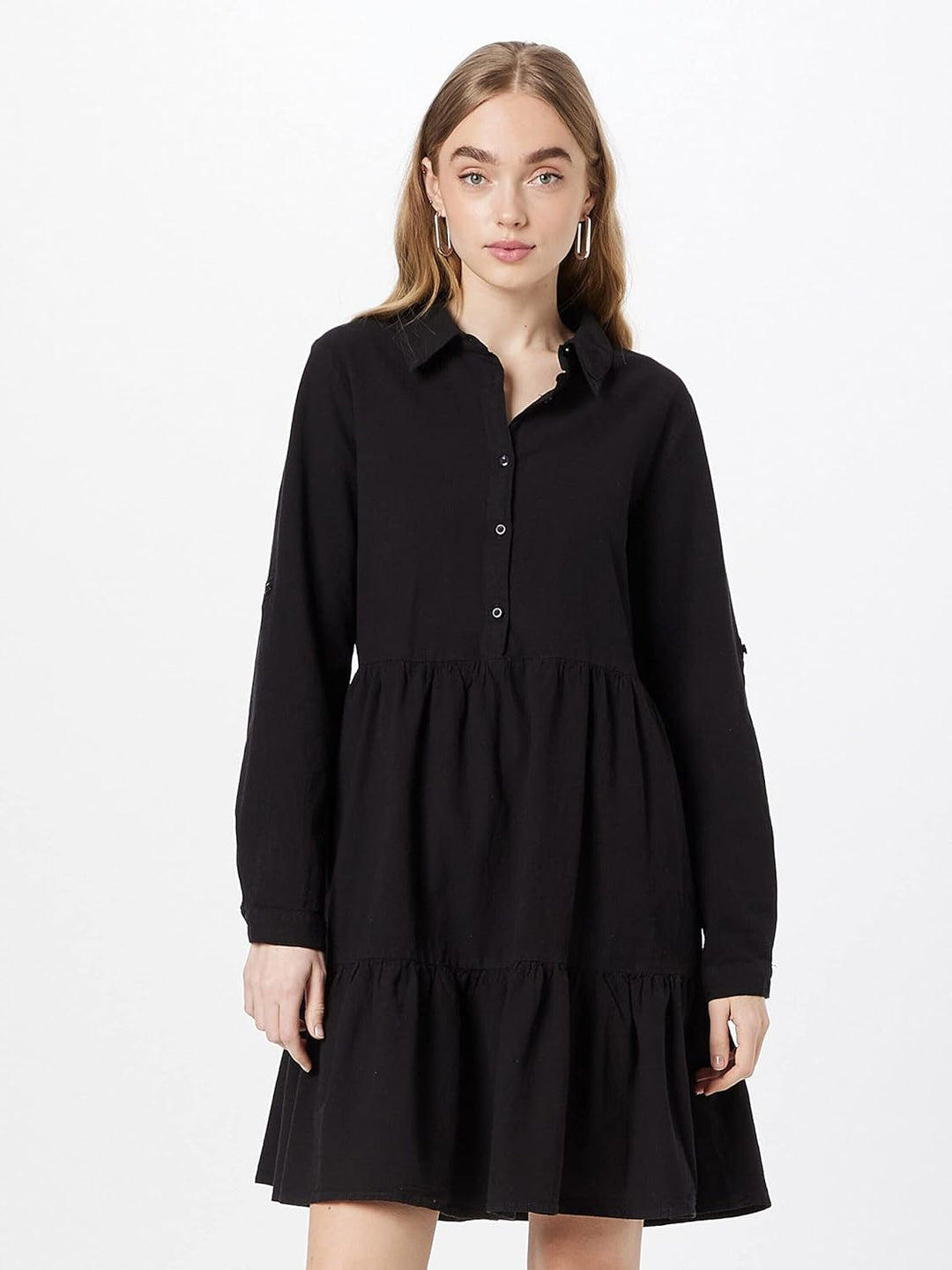 KAFFE Damen Kanaya Casual Dress 36 Black Deep, 36 Black Deep