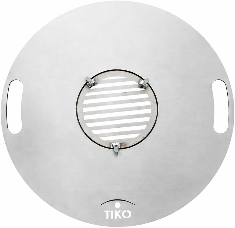 Plancha Grillplatte Ø 80 cm mit Grillrost aus 5 mm Stahl