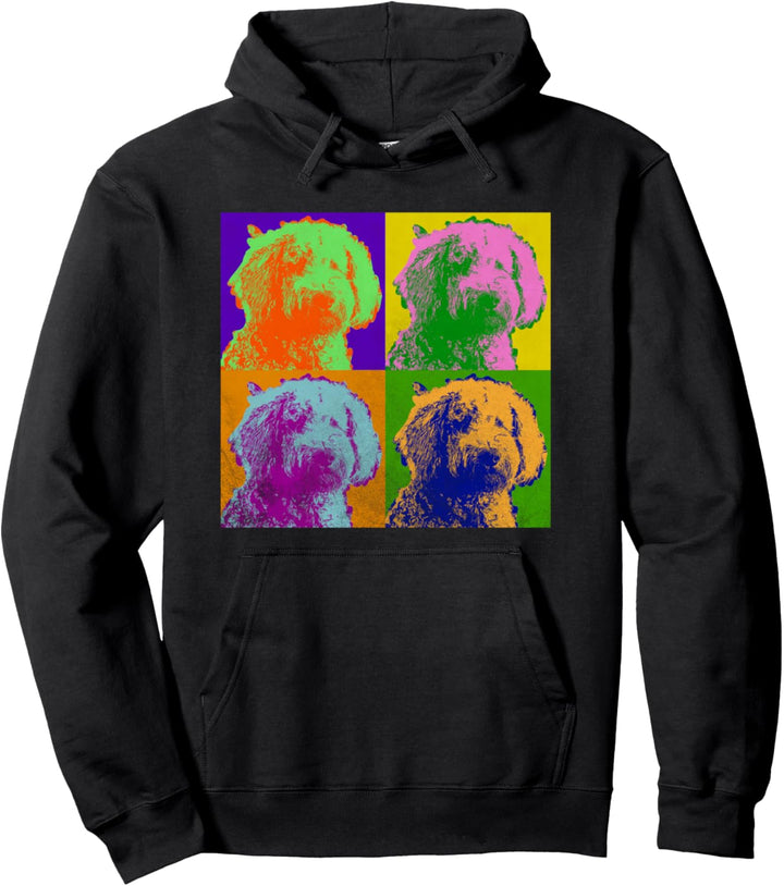 Goldendoodle Pop Art Doodle Lover Pet Pudel Retro Grafik Pullover Hoodie