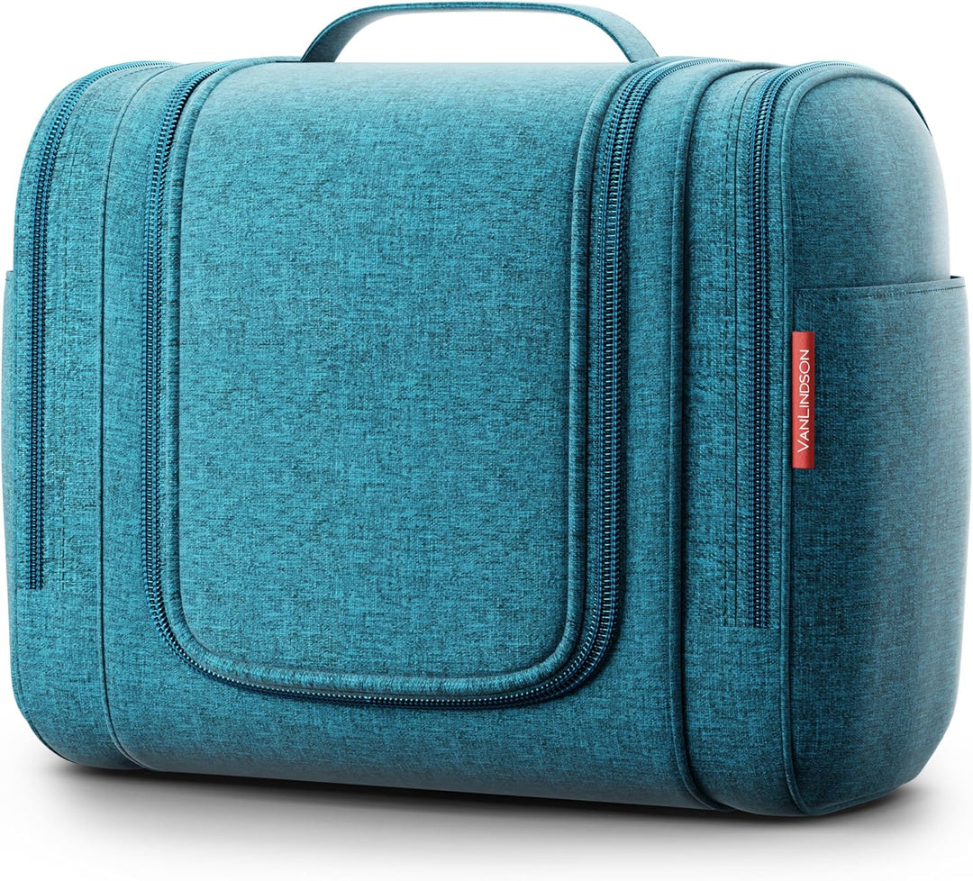 Kulturbeutel XXL [9 Liter Stauraum, Design 2024] - Kulturtasche, Kosmetiktasche Gross zum Aufhängen,