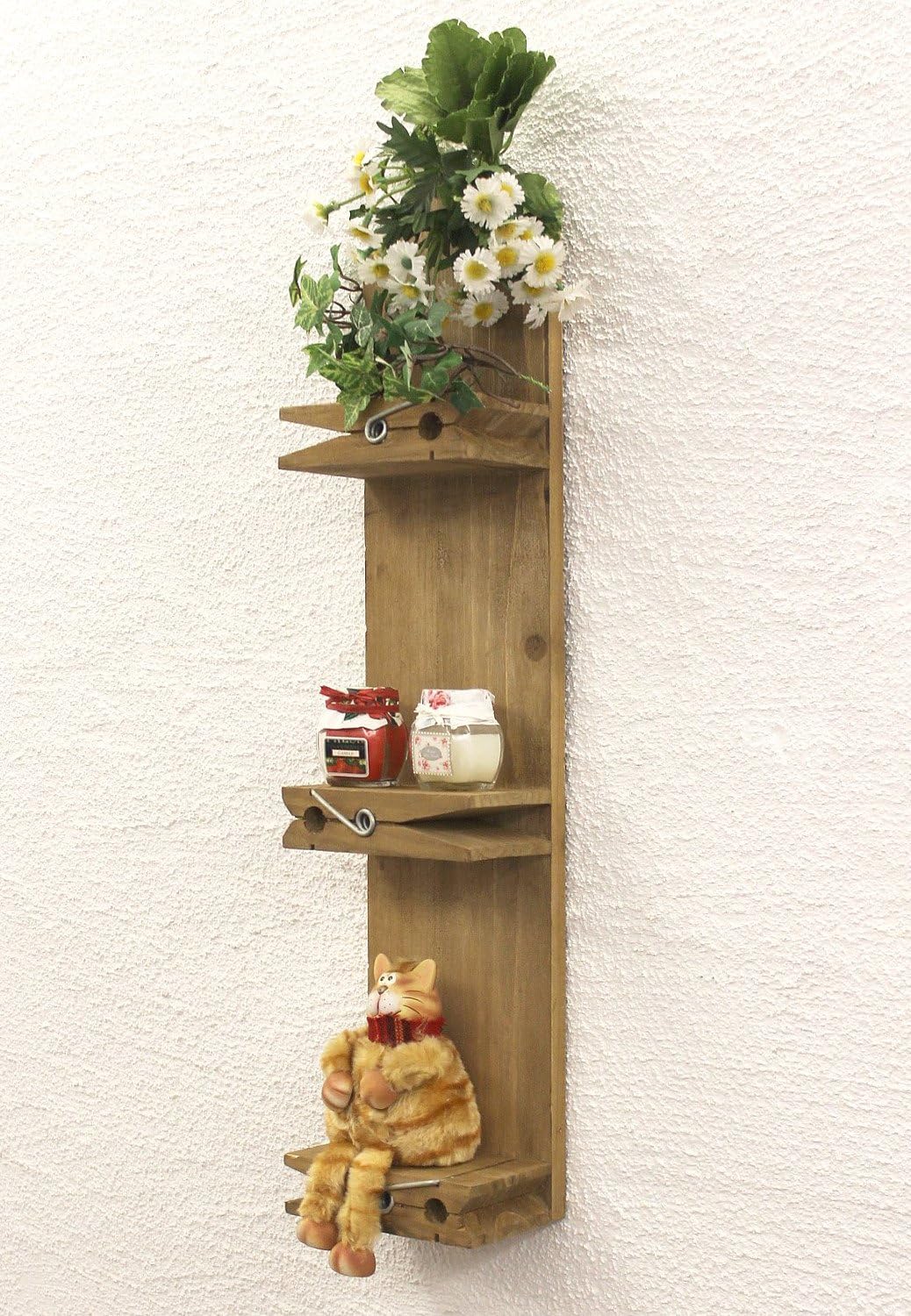 DanDiBo Wandregal 14B461 Setzkasten Wäscheklammer 64 cm Wandkonsole Küchenregal Konsole